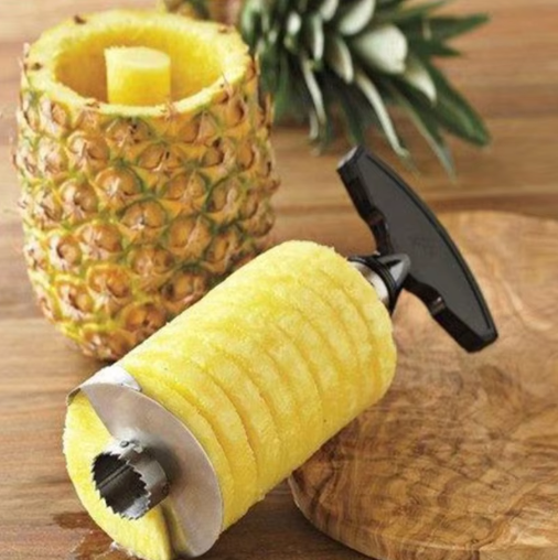 Pineapple Cutter in use